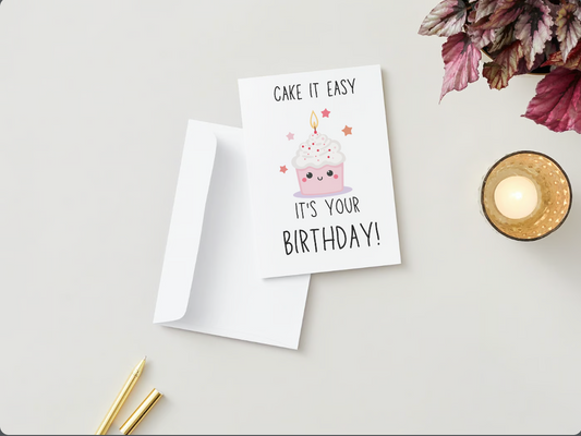 Funny Cupcake Birthday Card