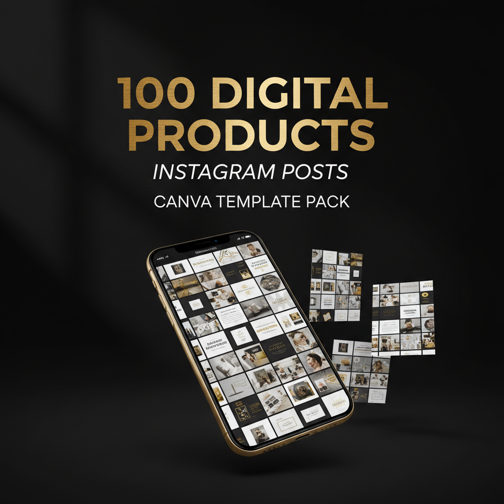 100 Digital Products Instagram Posts
