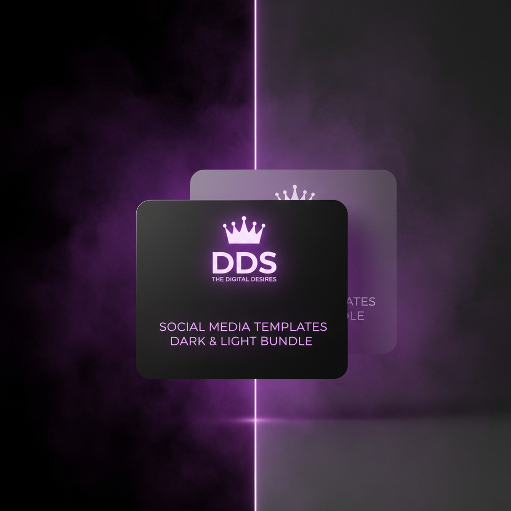 Social Media Templates for Small Businesses — Dark & Light Aesthetic Bundle