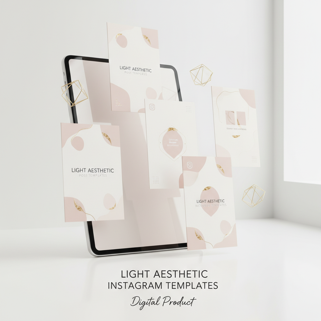 Light Aesthetic Instagram Post Templates